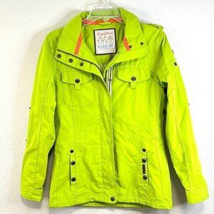 KILLTEC G.I.G.A. DX Waterproof Coat Womens 6 Green Hooded Full Zip Many Pockets